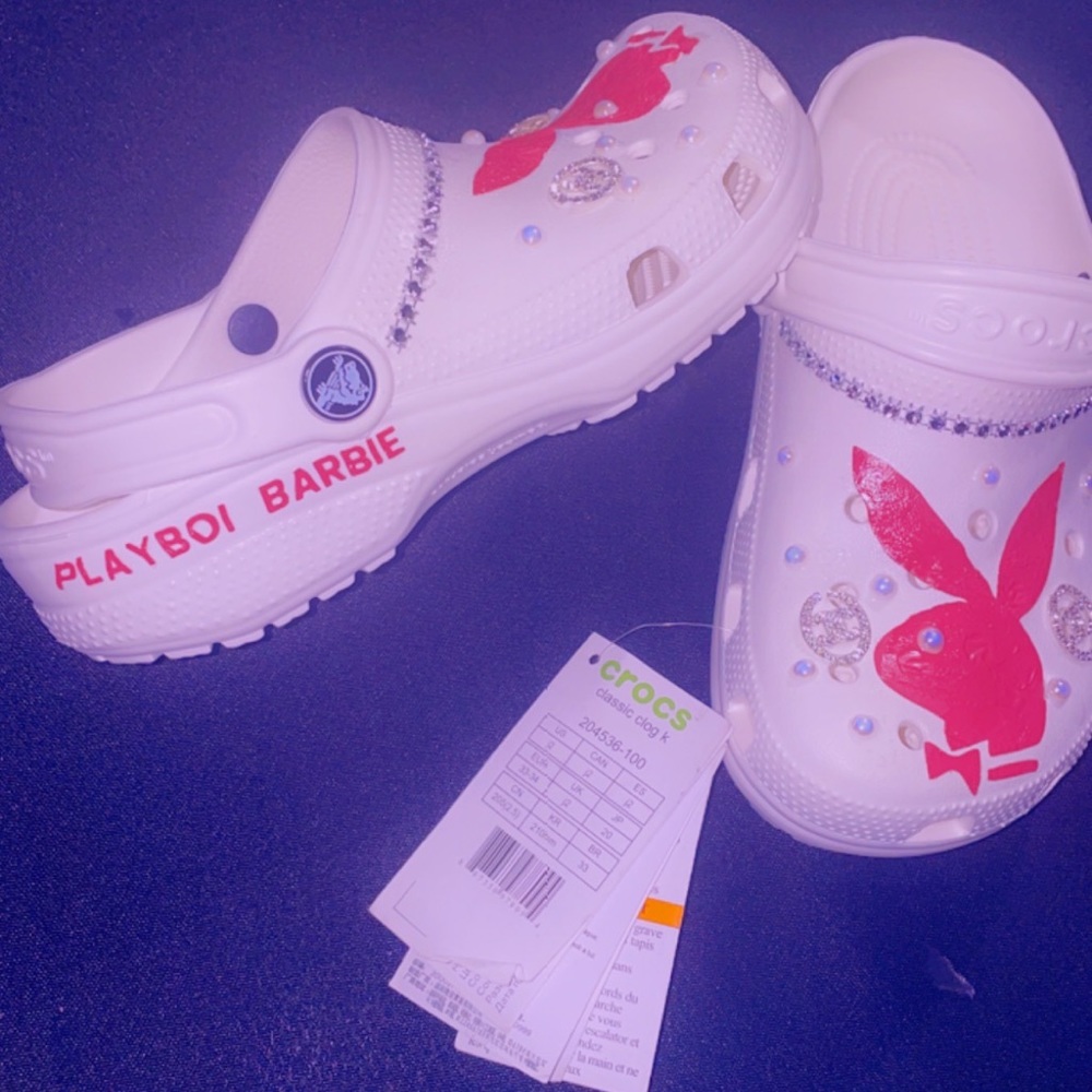 PlayBoi Barbie Crocs